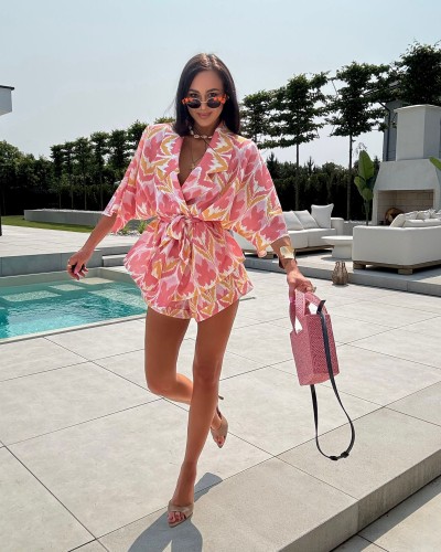 Komplet kimono plus spodenki multicolor La Milla