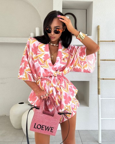 Komplet kimono plus spodenki multicolor La Milla