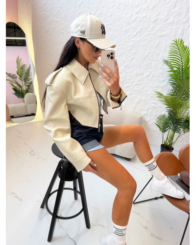 Krótka ramoneska La Milla ecru