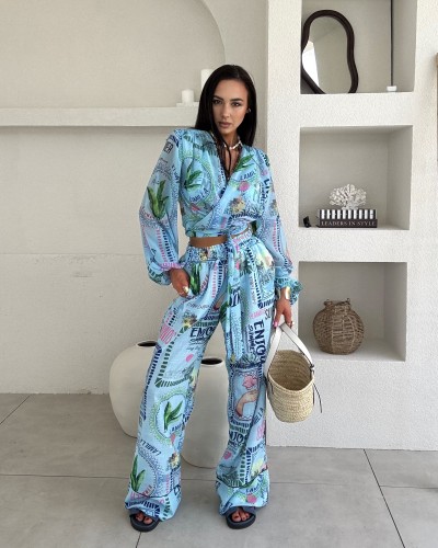 Spodnie SUMMER La Milla niebieskie