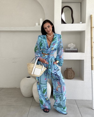 Spodnie SUMMER La Milla niebieskie