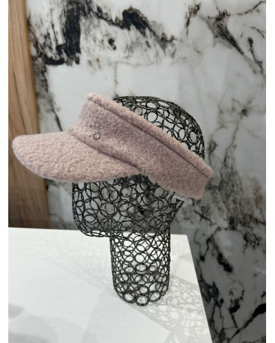 Daszek bouckle By o la la...! pudrowy róż