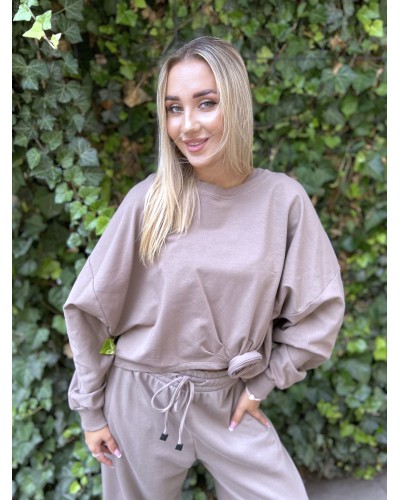 Bluza asymetryczna z różą By o la la...! stone