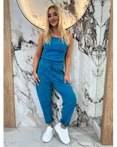 Bokserka podwójna na ramiączkach By o la la...! petrol