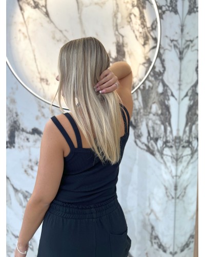 Bokserka podwójna na ramiączkach By o la la...! czarna