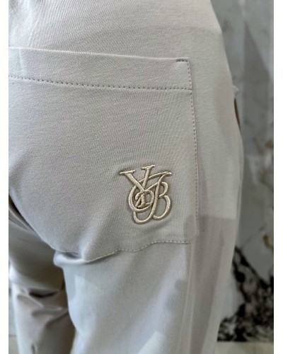 Spodnie dresowe troczki By o la la...! beżowe