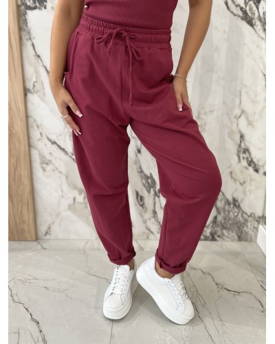 Spodnie dresowe troczki By o la la...! merlot