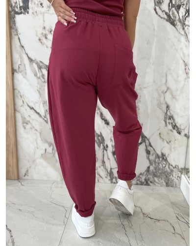 Spodnie dresowe troczki By o la la...! merlot