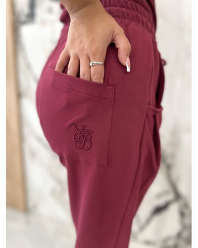 Spodnie dresowe troczki By o la la...! merlot