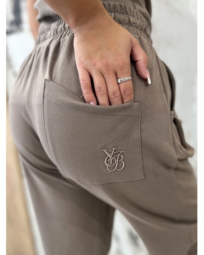 Spodnie dresowe troczki By o la la...! stone