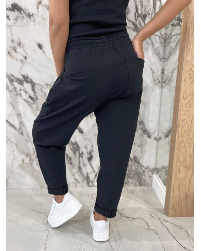 Spodnie dresowe troczki By o la la...! czarne