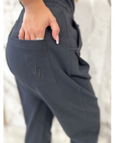 Spodnie dresowe troczki By o la la...! czarne