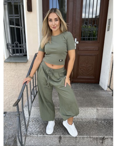 Spodnie fashion By o la la...! matcha