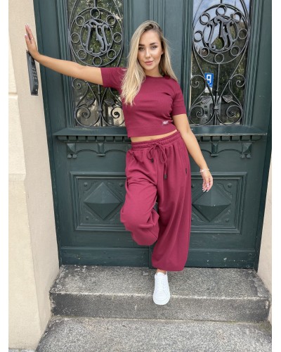 Spodnie fashion By o la la...! merlot