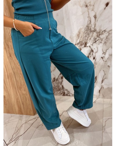 Spodnie dresowe banany By o la la...! petrol