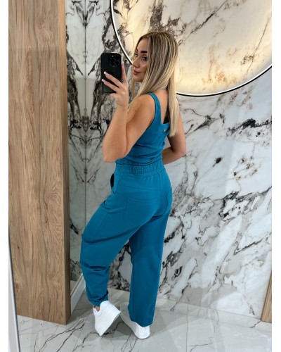 Spodnie dresowe banany By o la la...! petrol