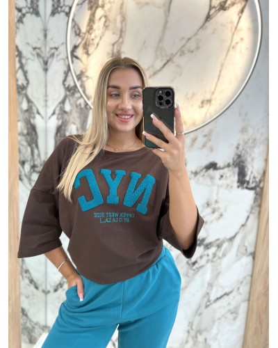 T-shirt NYC By o la la...! chocomus z petrolem