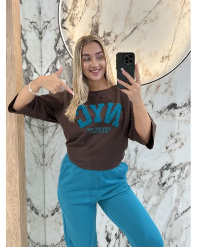 T-shirt NYC By o la la...! chocomus z petrolem