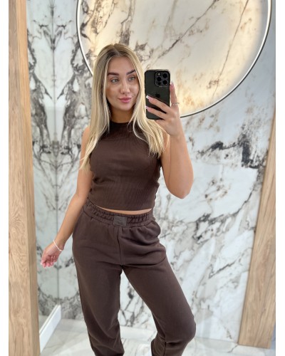 Krótka bokserka prążkowana By o la la...! chocomus