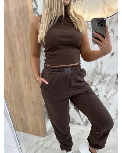 Krótka bokserka prążkowana By o la la...! chocomus