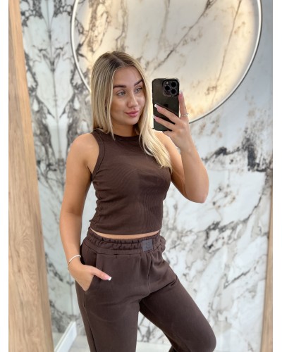 Krótka bokserka prążkowana By o la la...! chocomus