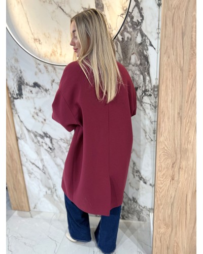 Płaszcz dresowy By o la la...! merlot