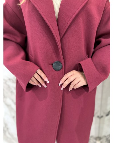 Płaszcz dresowy By o la la...! merlot