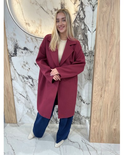 Płaszcz dresowy By o la la...! merlot