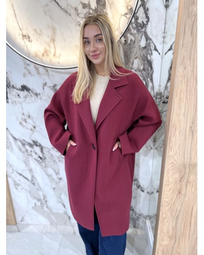 Płaszcz dresowy By o la la...! merlot