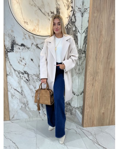 Płaszcz dresowy By o la la...! beżowy