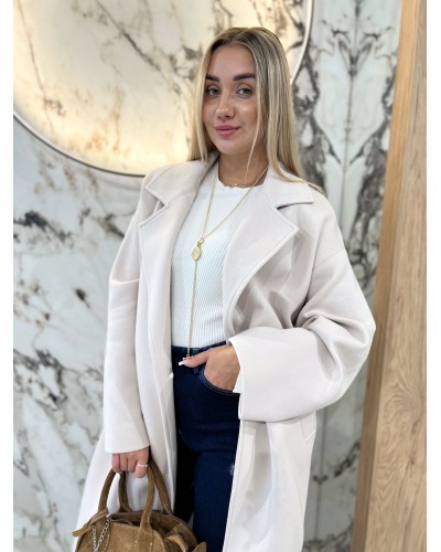 Płaszcz dresowy By o la la...! beżowy