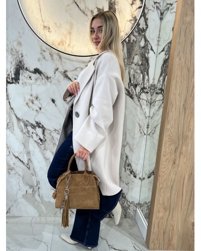 Płaszcz dresowy By o la la...! beżowy