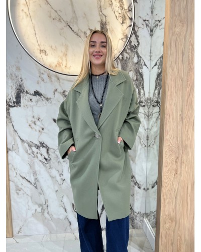 Płaszcz dresowy By o la la...! matcha