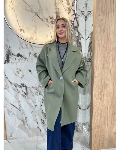 Płaszcz dresowy By o la la...! matcha