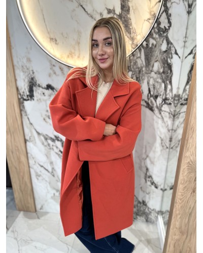 Płaszcz dresowy By o la la...! terracotta