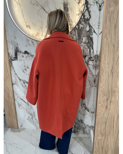 Płaszcz dresowy By o la la...! terracotta