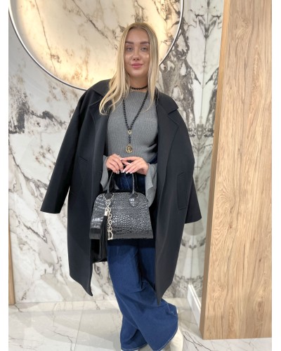 Płaszcz dresowy By o la la...! czarny