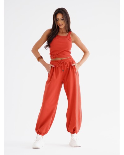 Spodnie fashion By o la la...! terracotta