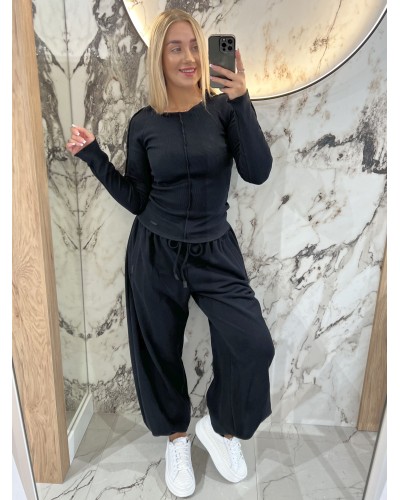 Spodnie fashion By o la la...! czarne