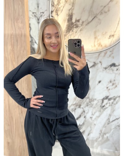 Bluzka fala By o la la...! czarna