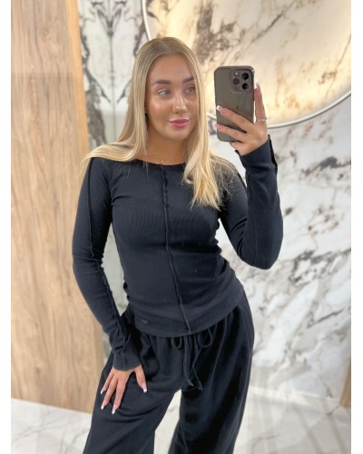 Bluzka fala By o la la...! czarna