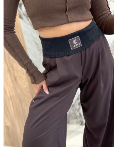 Spodnie materiałowe z szeroką gumką By o la la...! chocomus