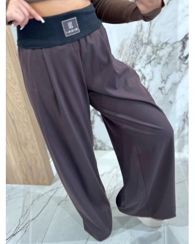 Spodnie materiałowe z szeroką gumką By o la la...! chocomus