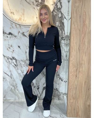 Komplet prążkowany OLL SPORT By o la la...! czarny