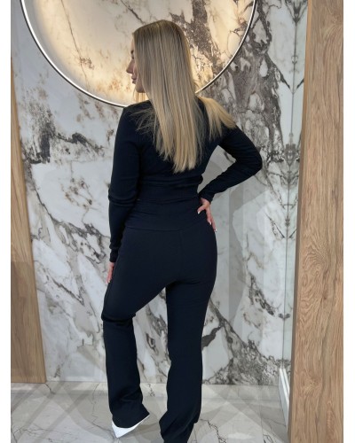 Komplet prążkowany OLL SPORT By o la la...! czarny