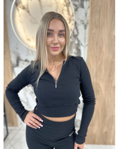 Komplet prążkowany OLL SPORT By o la la...! czarny