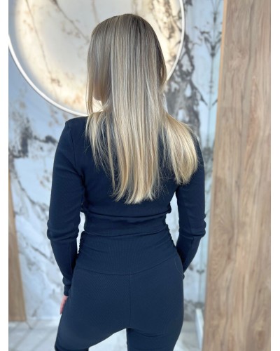 Komplet prążkowany OLL SPORT By o la la...! czarny