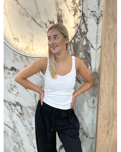 Bokserka w szpic By o la la...! biała