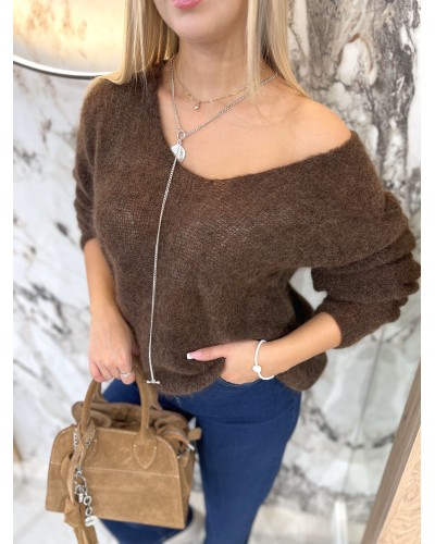 Sweter w szpic By o la la...! chocomus