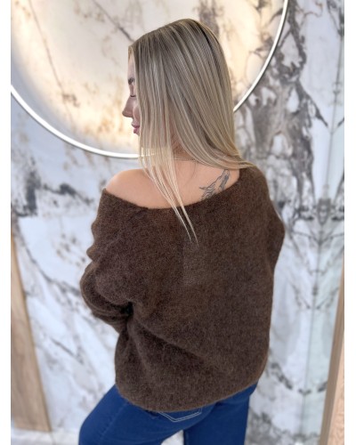 Sweter w szpic By o la la...! chocomus